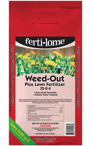 FERTILOME WEED-OUT PLUS LAWN FERTILIZER 25-0-4 (20 LBS)