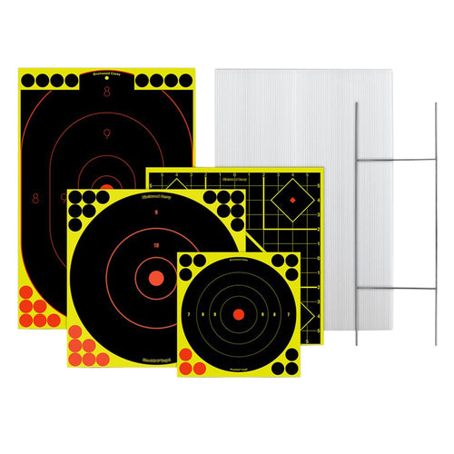 Birchwood Casey 38102 Sharpshooter Target & Stand Kit Bullseye Stand Paper Target 1 Frame/4 Targets
