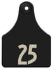 Allflex A-tag Numbered Cow Id Ear Tags Black 1 - 25