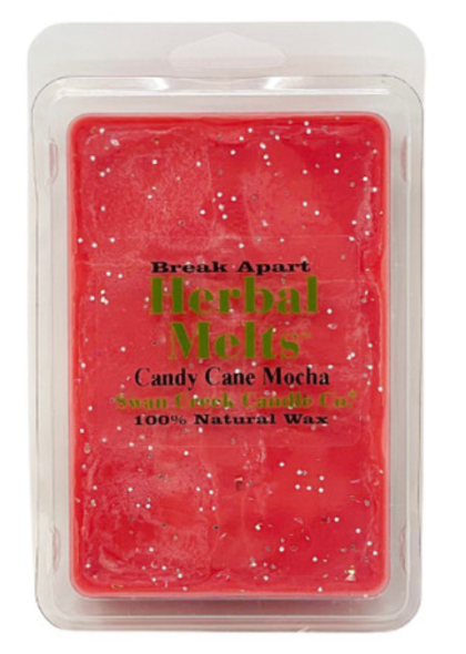 Swan Creek Candle Break-Apart Drizzle Melt Candy Cane Mocha- NEW