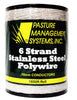 Pasture Management Polywire - 6 Strand Stainless Steel