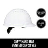 3M™ Hard Hat Vented Cap Style with Pin-Lock Adjustment