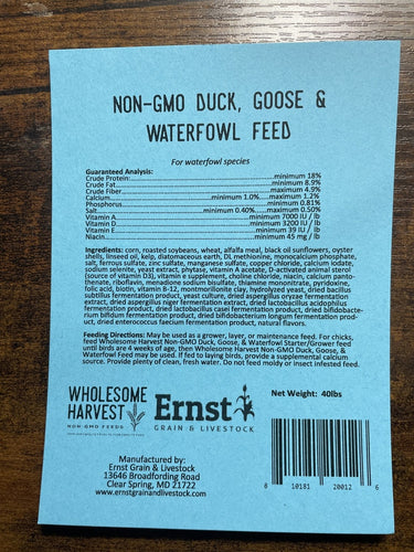 Ernst Grain & Livestock Wholesome Harvest Duck, Goose, & Waterfowl Feed