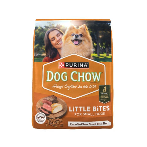 Little Bit Dog Purina Dog Chow Little Bites With Real Chicken And Beef Small Breed Dry ...