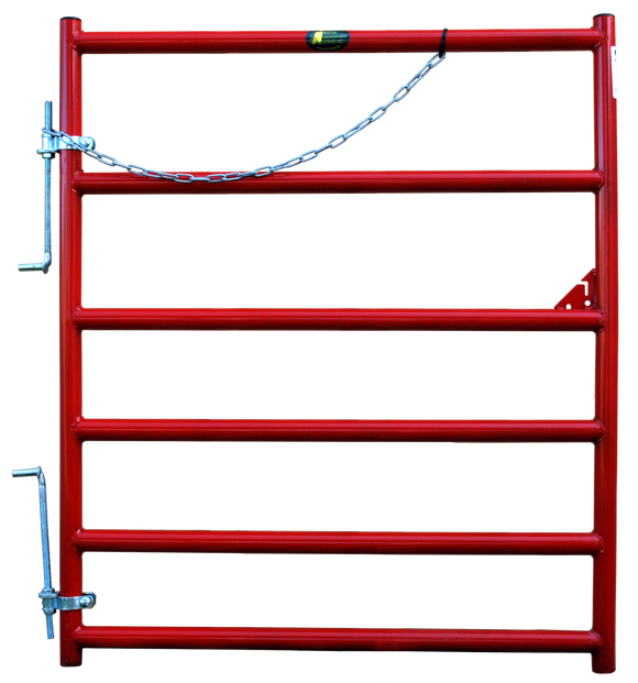 Pasture Management Red Tube Gate - 6 ft.