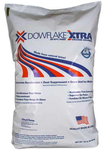 DOWFLAKE Xtra 83-87% Calcium Chloride Flakes Ice Melt