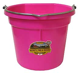 Flat Back Bucket Hot Pink 20 QT