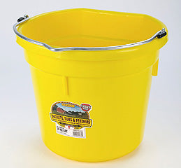 Flat Back Bucket Yellow 20 QT