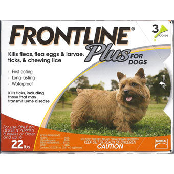 Frontline Plus for Dogs up to 22lbs