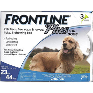 Frontline Plus for Dogs 23-44 lbs 3 Dose
