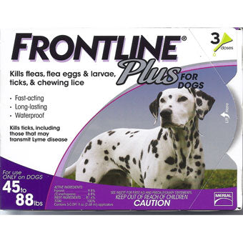 Frontline Plus for Dogs 45-88 lbs 3 dose
