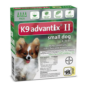 Advantix II Flea & Tick Prevention & Treatment Small Dogs Under 10lbs
