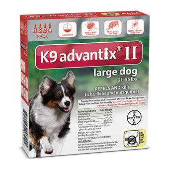 Advantix II Flea & Tick Prevention & Treatment Large Dogs 21-55lbs