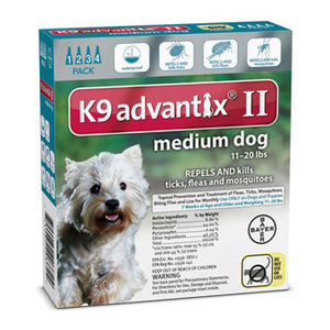 Advantix II Flea & Tick Prevention & Treatment Medium Dog 11-20lbs