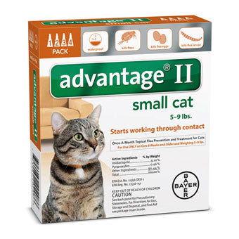 Advantage II Flea & Tick Prevention & Treatment Cats Under 9 lbs