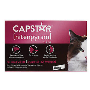 CAPSTAR FLEA TREATMENT FOR CATS 2-25 LB