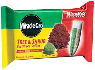 MIRACLE-GRO TREE & SHRUB FERTILIZER SPIKES PACK OF 12