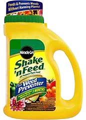 MIRACLE-GRO SHAKE 'N FEED ALL PURPOSE + WEED PREVENTER 4.5 LB