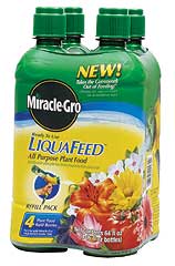 MIRACLE-GRO LIQUAFEED ALL PURPOSE REFILL PACK OF 4