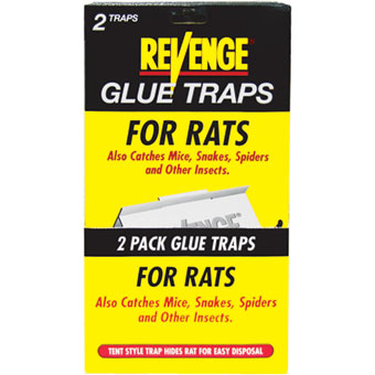 REVENGE GLUE TRAPS FOR RATS PACK OF 2