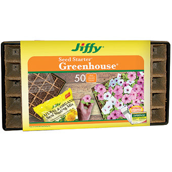 Jiffy Peat Strips N'Greenhouse Tray w/ Super Thrive