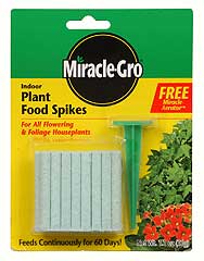 MIRACLE GRO PLANT FOOD SPIKES 6-12-6 1.1 OZ