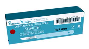 SCALPELS SMALL DISPOSABLE #10 BX/10