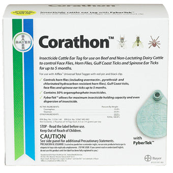 CORATHON INSECTICIDE CATTLE EAR TAG BX/20