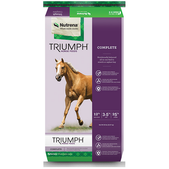 TRIUMPH COMPLETE PELLETED HORSE FEED 50 LB