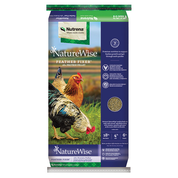 NUTRENA NATURE WISE FEATHER FIXER PELLET 40 LB