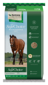 Nutrena SafeChoice Maintenance Horse Feed 50Lb