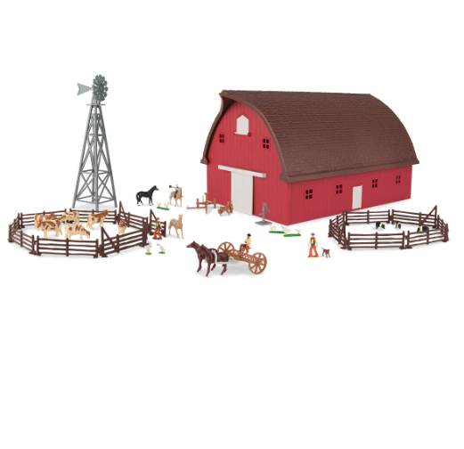 John Deere 1/64 Farm Country Gable Barn Set 73 PC